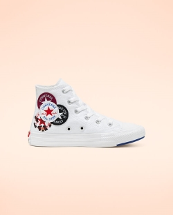 Converse Logo Play Chuck Taylor All Star Lány Magasszárú Fehér | WIYLQUS-HU